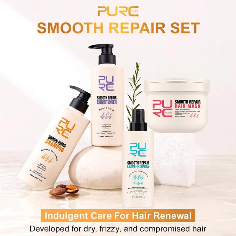Hair Care Orange - Zestaw do pielęgnacji włosów PURC: szampon,
