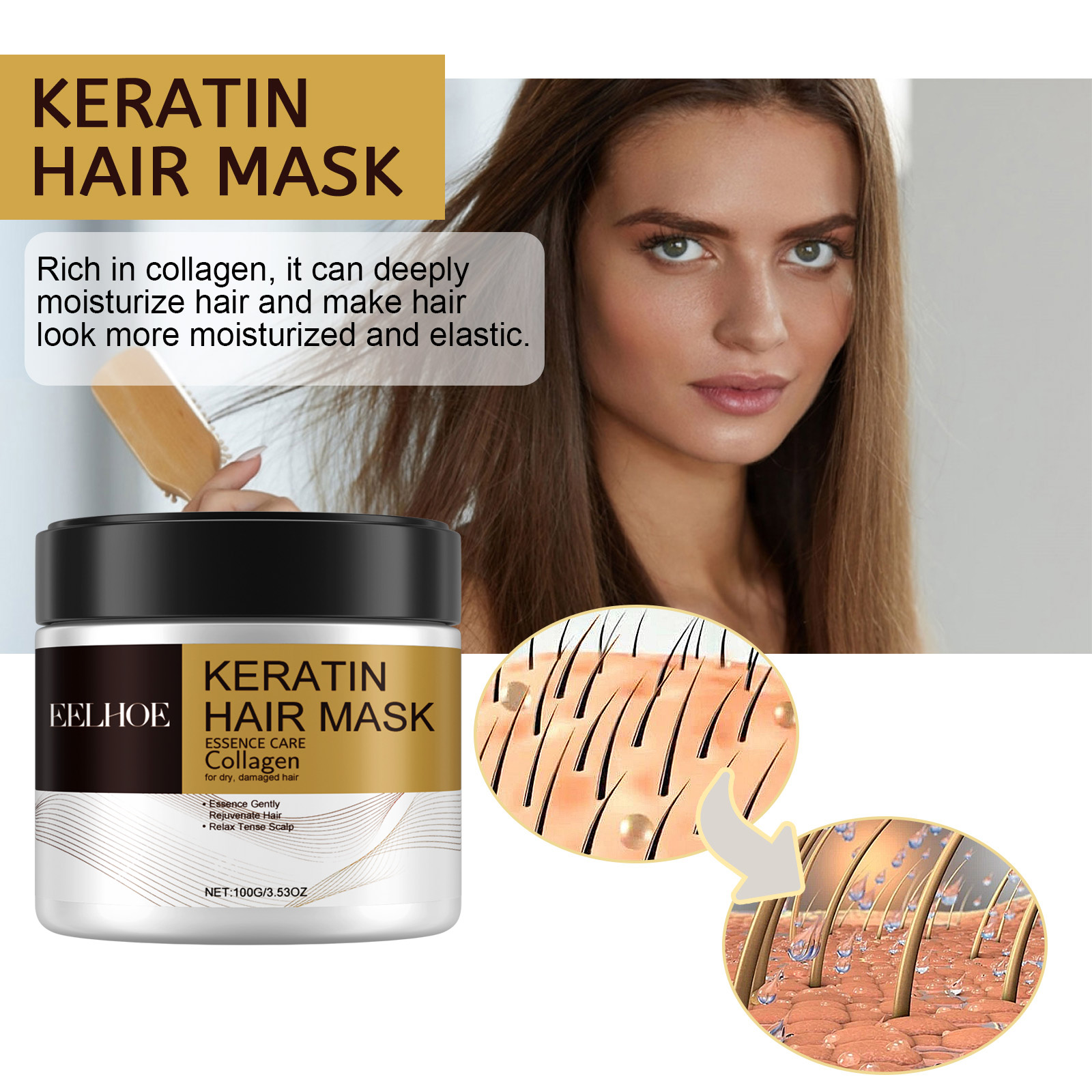 Maska do włosów z keratyną Głę – Hair Care Orange recenzja i cena